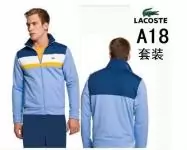 hiver automne lacoste 2019U sport wear survetement hommes a18 cyan bleu